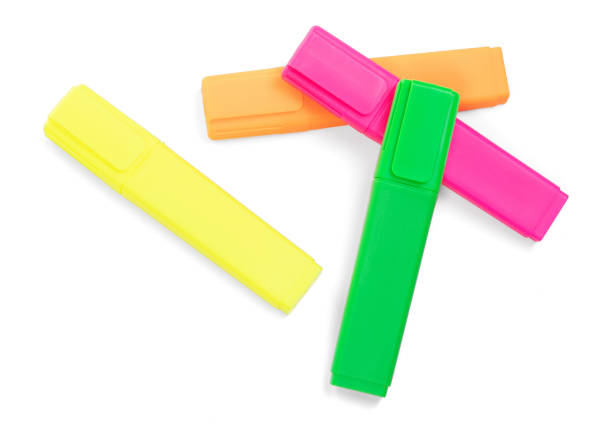 istock Colorful highlighter markers in various colors isolated over a white background 1323625861