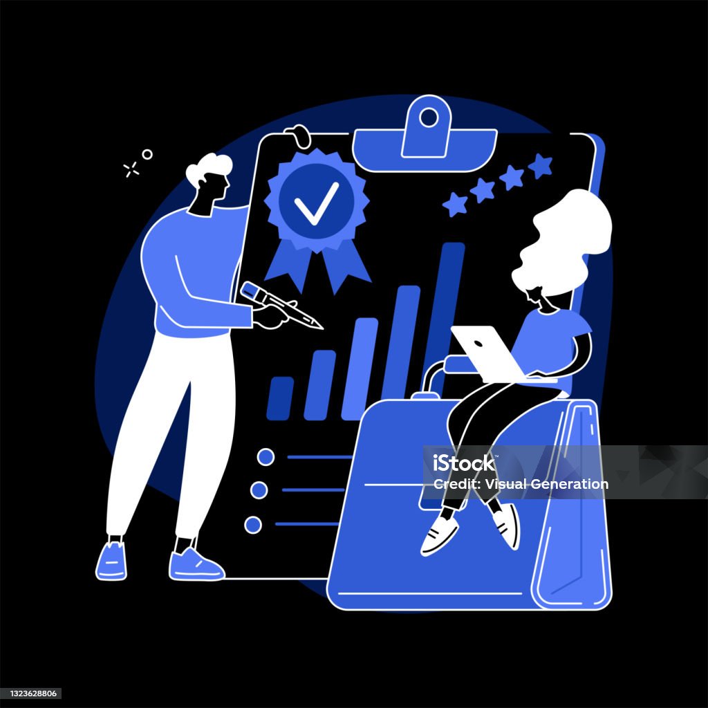 Quality Work Visual Quality Work Abstract Concept Vector Illustration Stock Illustration ...