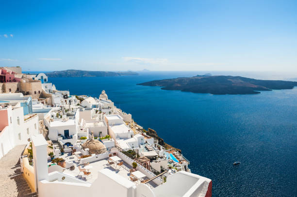 istock White architecture on Santorini island, Greece 1323629504