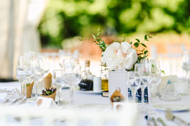 istock Fresh flowers wedding decoration. 1323630650