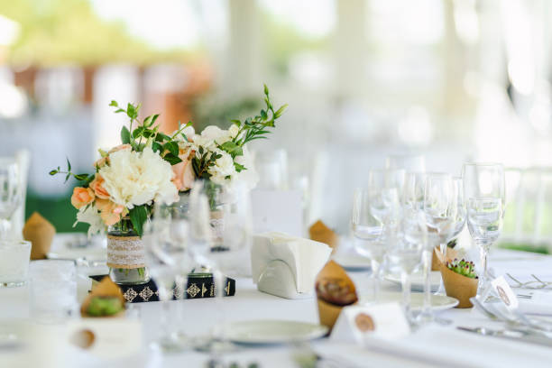 istock Fresh flowers wedding decoration. 1323631882