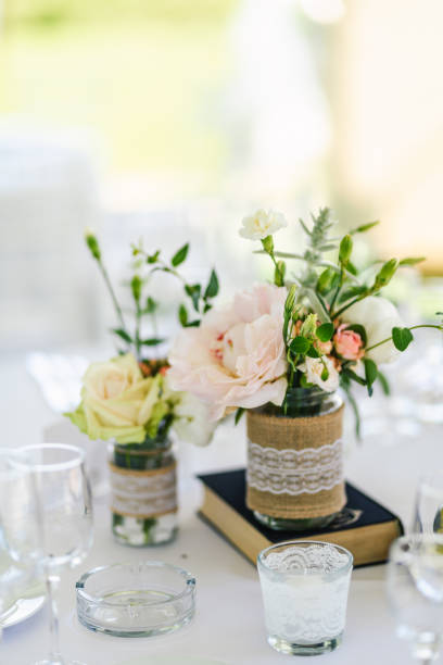 istock Fresh flowers wedding decoration. 1323631883