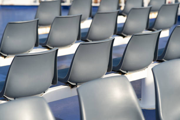 istock Empty rows of seats in theater. 1323636565