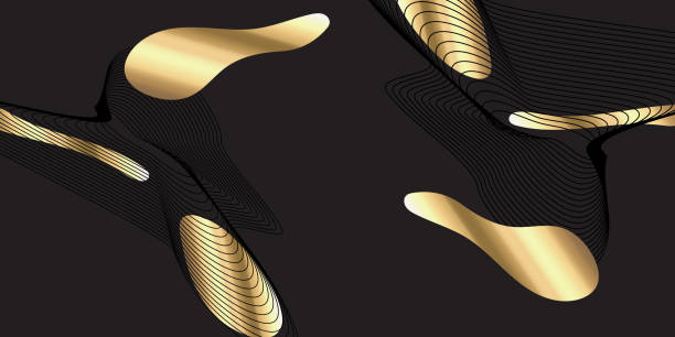 istock abstract black line arts background luxury white gold Modern 1323649447