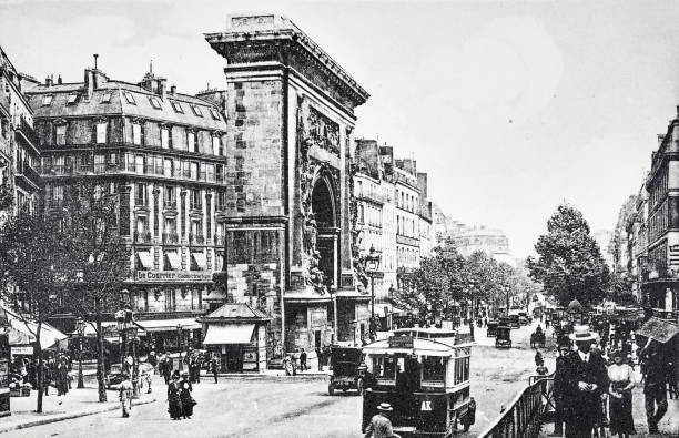 istock Paris, the gate and Saint Denis Boulevard 1323651618