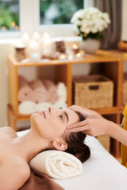 istock Woman relaxing during spa massage 1323657974