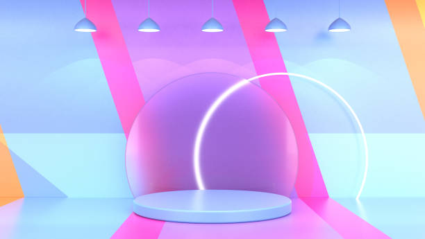 istock Podium in Minimalist 3D Background 1323659510