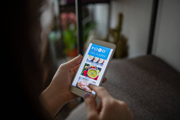 istock Online food shopping. 1323664073