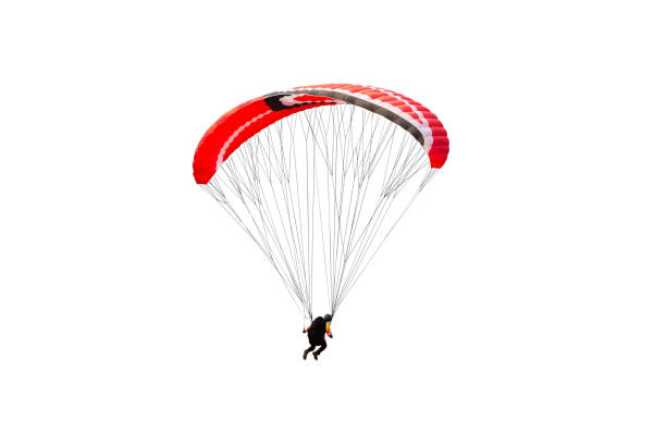istock Bright colorful parachute on white background, isolated. 1323674511
