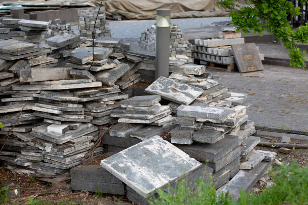istock Heap of building tiles at the construction site 1323676757