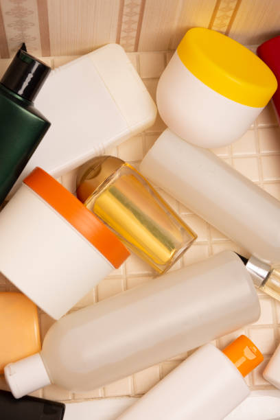 istock body lotion, shampoo and conditioner in a bathroom 1323676918