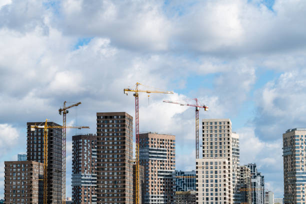 istock Residential buildings construction 1323678118