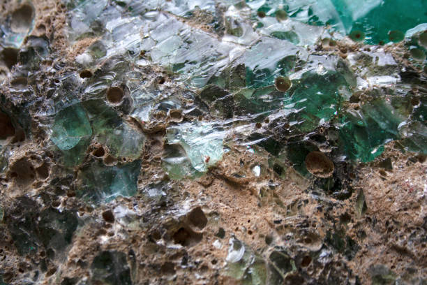 istock Textured glass rock detail 1323685030