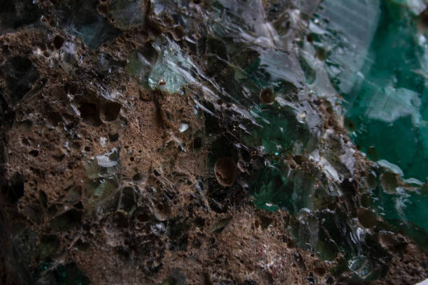 istock Textured quartz rock detail 1323685031