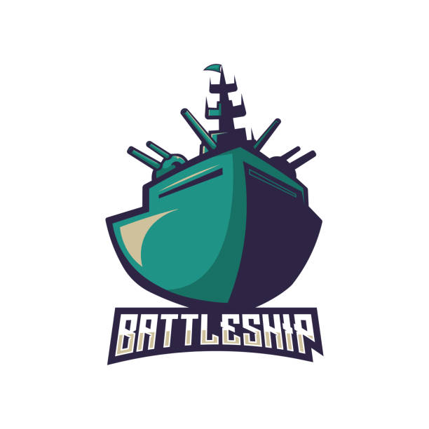 battleship Battleship team vector concept isolated on white background battleship stock illustrations