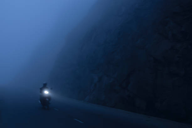 Sport bike rider riding the curvy mountain Georgia roads.