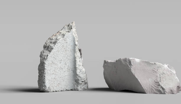 istock White concrete blocks, lump of stone product display background, object placement design mockup, 3d rendering piece of concrete elements 1323712872