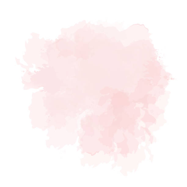 istock Blush pink watercolor fluid painting vector design card. 1323714119
