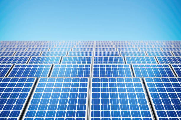 istock Renewable solar energy - solar panels 1323714386