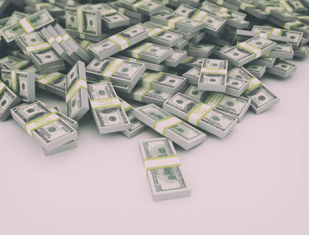 istock Stack of dollars. Conceptual illustration. Finance background. 1323714410