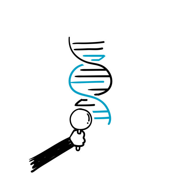 istock hand drawn doodle dna and magnifying glass illustration icon isolated 1323715852