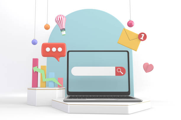 istock Finance colorful minimalist, mockup business style abstract cartoon 3d rendering 1323721125
