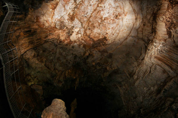 istock Stone vault of the cave. 1323726577