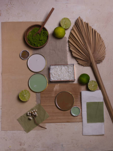 istock Color palette mood board for interior design and decor 1323727669