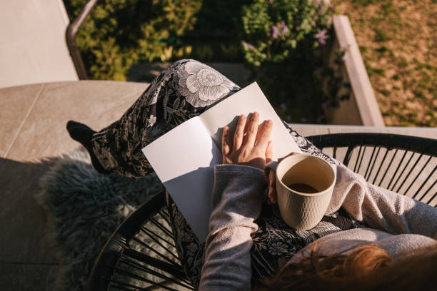 istock Woman drinking morning coffee on the terrace 1323729184