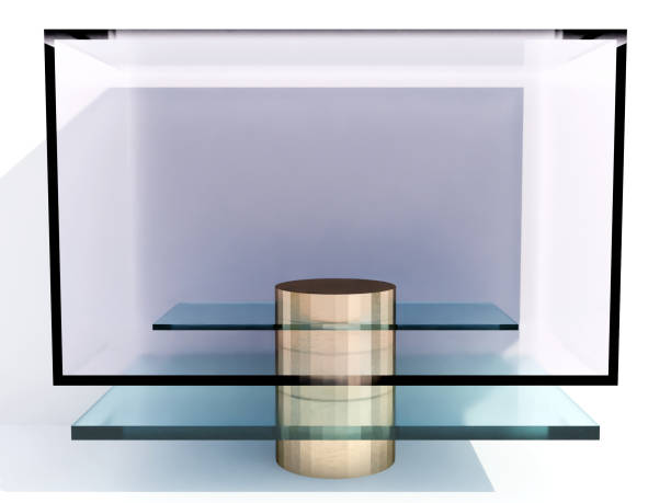 istock Scene with podium for mock up presentation in minimalism style with copy space, 3d render abstract background design 1323730231