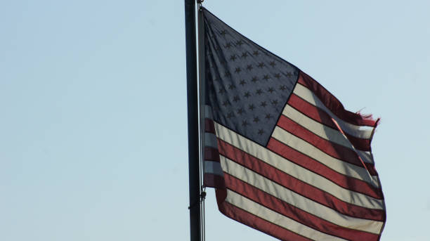 istock Proud flying USA flag 1323732335