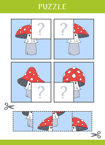 Puzzle For Kids Stock Illustration - Download Image Now - Characters