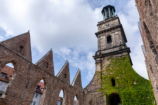 The Aegidienkirche church ruins in Hanover, Germany