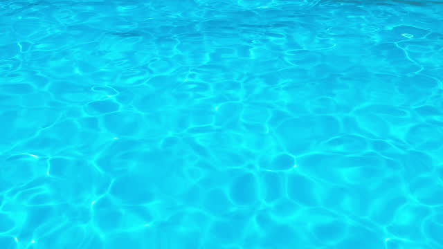 Swimming Pool - Reflecting Water Surface On A Sunny Day, Loopable - Summer, Slow Motion, Caustics