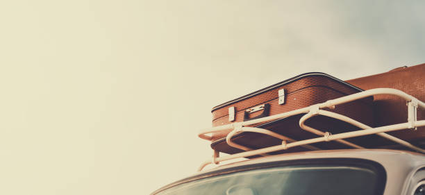 istock Traveling by retro car 1323741820