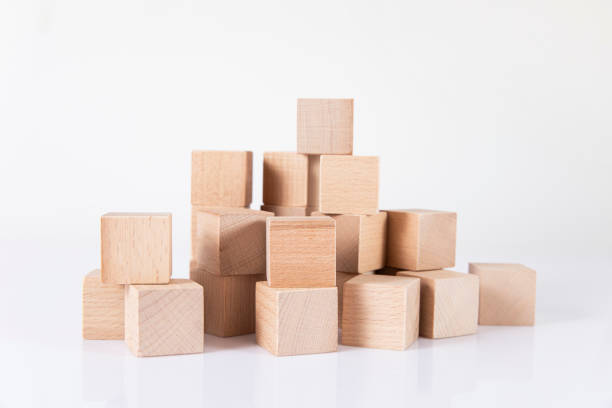 istock Heap of Wooden Cubes 1323741869