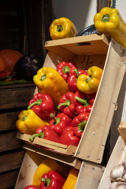 istock A crate filled with fresh yellow and red bell peppers 1323744040