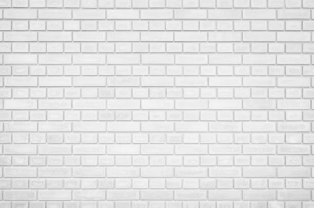 istock Empty texture background of white brick wall. Home, office, cafe, restaurant design backdrop. 1323746239