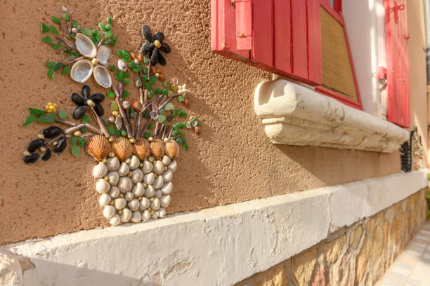 Penotte Island: the seashell district of Sables-d'Olonne. France.
