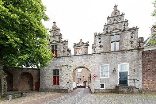 City gate in Zierikzee in the Dutch province of Zeeland.