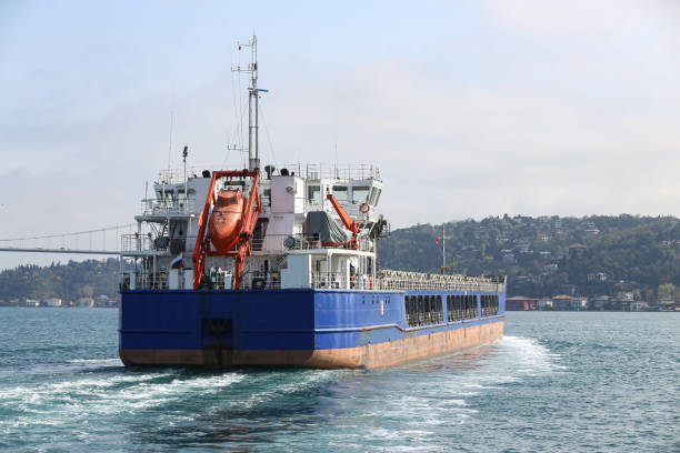 istock A cargo ship carrying goods between ports 1323753555