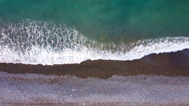 istock Stony seashore aerial view, Turkey 1323760599