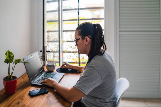 istock Young woman working from home having a conference call 1323763241