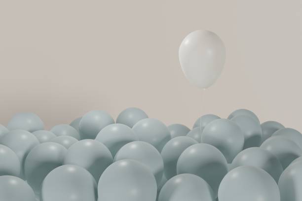 istock White balloon standing out from the others 1323764257