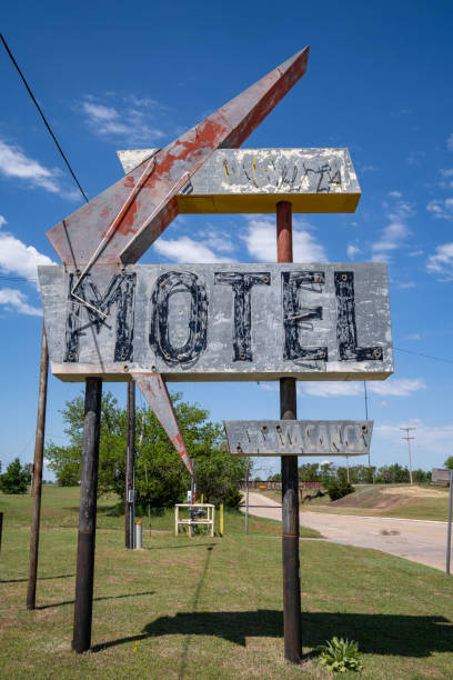 istock Generic, old abandoned neon sign for a motel along Route 66 in Oklahoma 1323765881