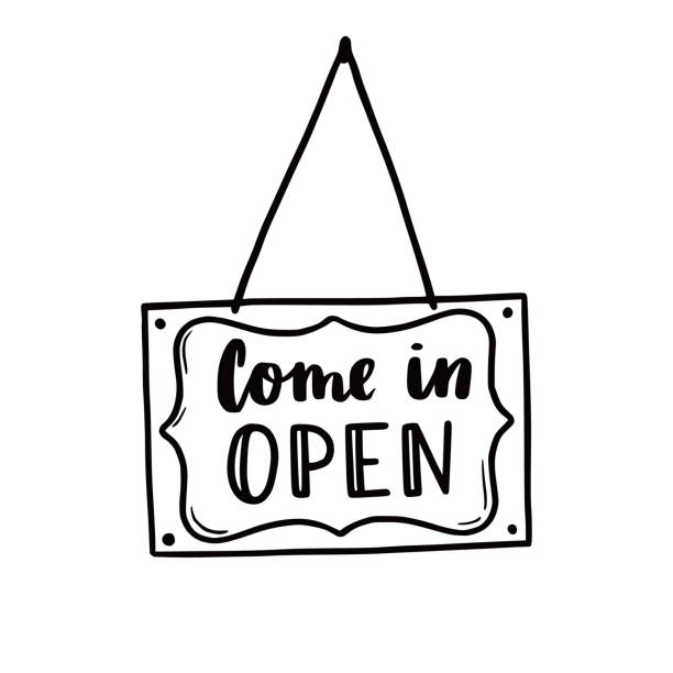 Color Page Open Sign 40+ Open Sign Sign Backgrounds Wall Stock Illustrations, Royalty-Free ...