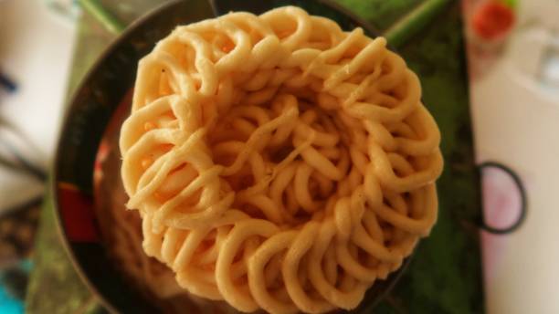 istock Krupuk is a deep fried cracker made from starch and other ingredients that serve as flavouring 1323771699