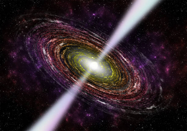 Illustration of a neutron star pulsing and shining in a middle of a galaxy with rests of interstellar dust Illustration of a neutron star pulsing and shining in a middle of a galaxy with rests of interstellar dust
Illustration was made in Photoshop CC 2019 neutron photos stock pictures, royalty-free photos & images