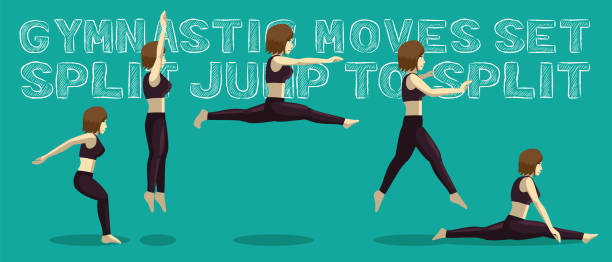 Split Leg Cartoon 70+ Gymnastic Splits Cartoon Stock Photos, Pictures & Royalty-Free ...