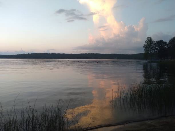 istock Sunset at crown lake III 1323790128